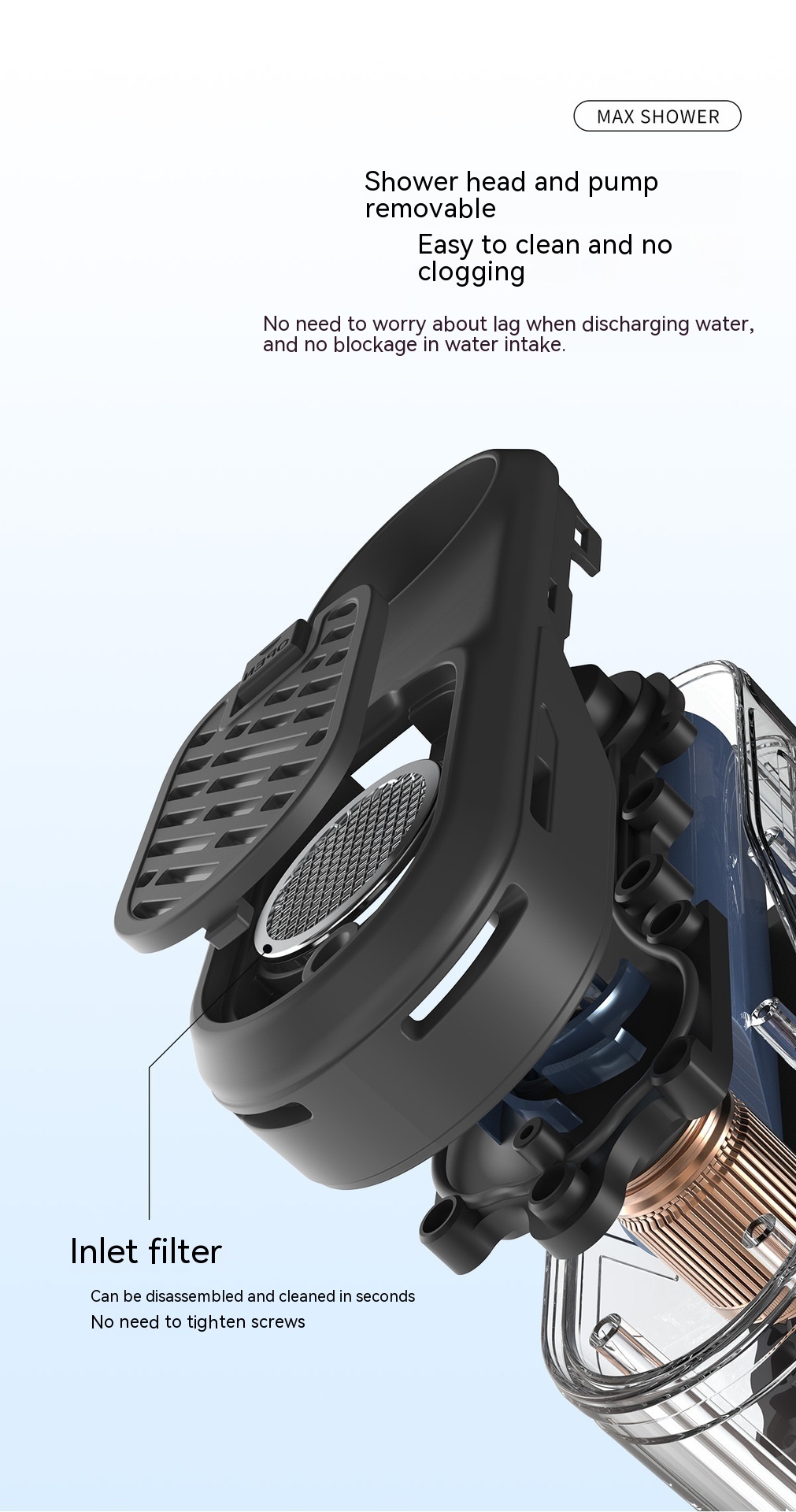 Camping Wireless Electric Simple Outdoor Portable Shower - Image 7