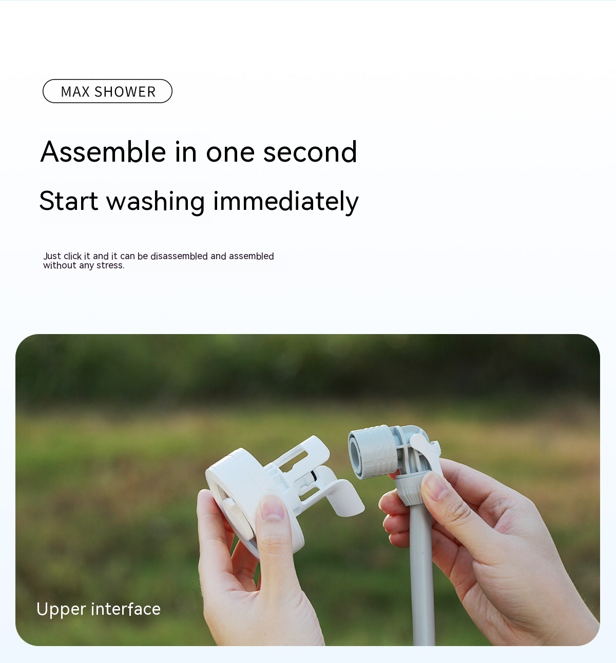 Camping Wireless Electric Simple Outdoor Portable Shower - Image 2