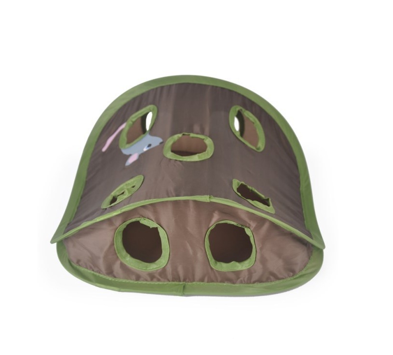 Pet Puzzle Nine-hole Mouse Hole Bell Ball Cat Interactive Toy Cat Hide And Seek Channel - Image 3