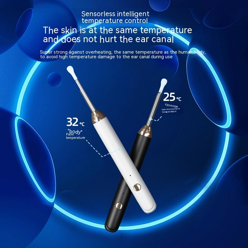 Stainless Steel Intelligent Wireless Visual Earpick Luminous Tool
