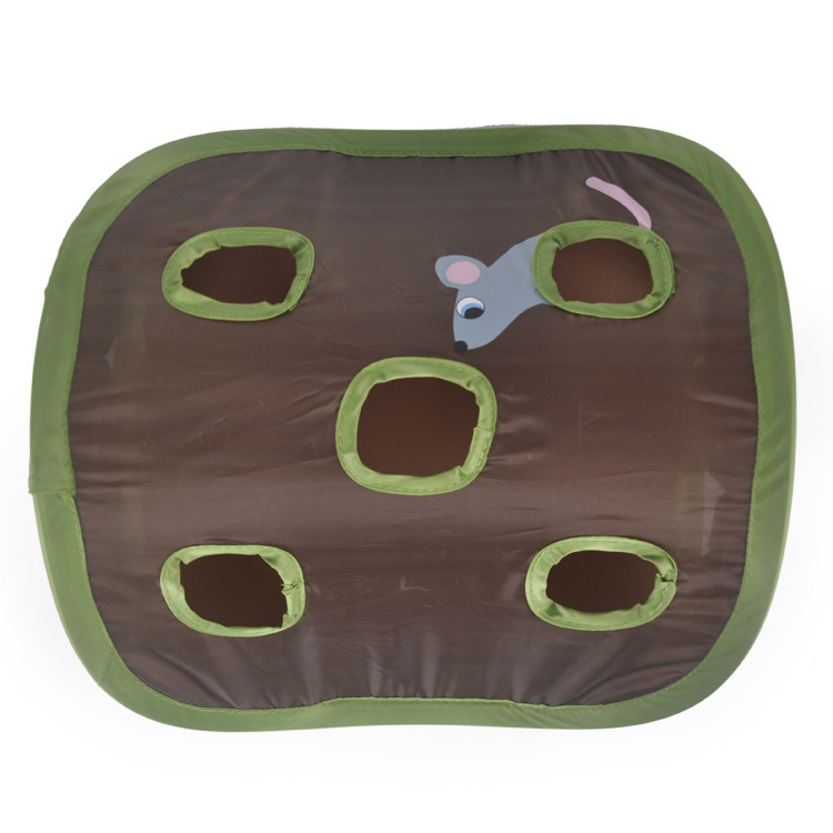 Pet Puzzle Nine-hole Mouse Hole Bell Ball Cat Interactive Toy Cat Hide And Seek Channel - Image 4