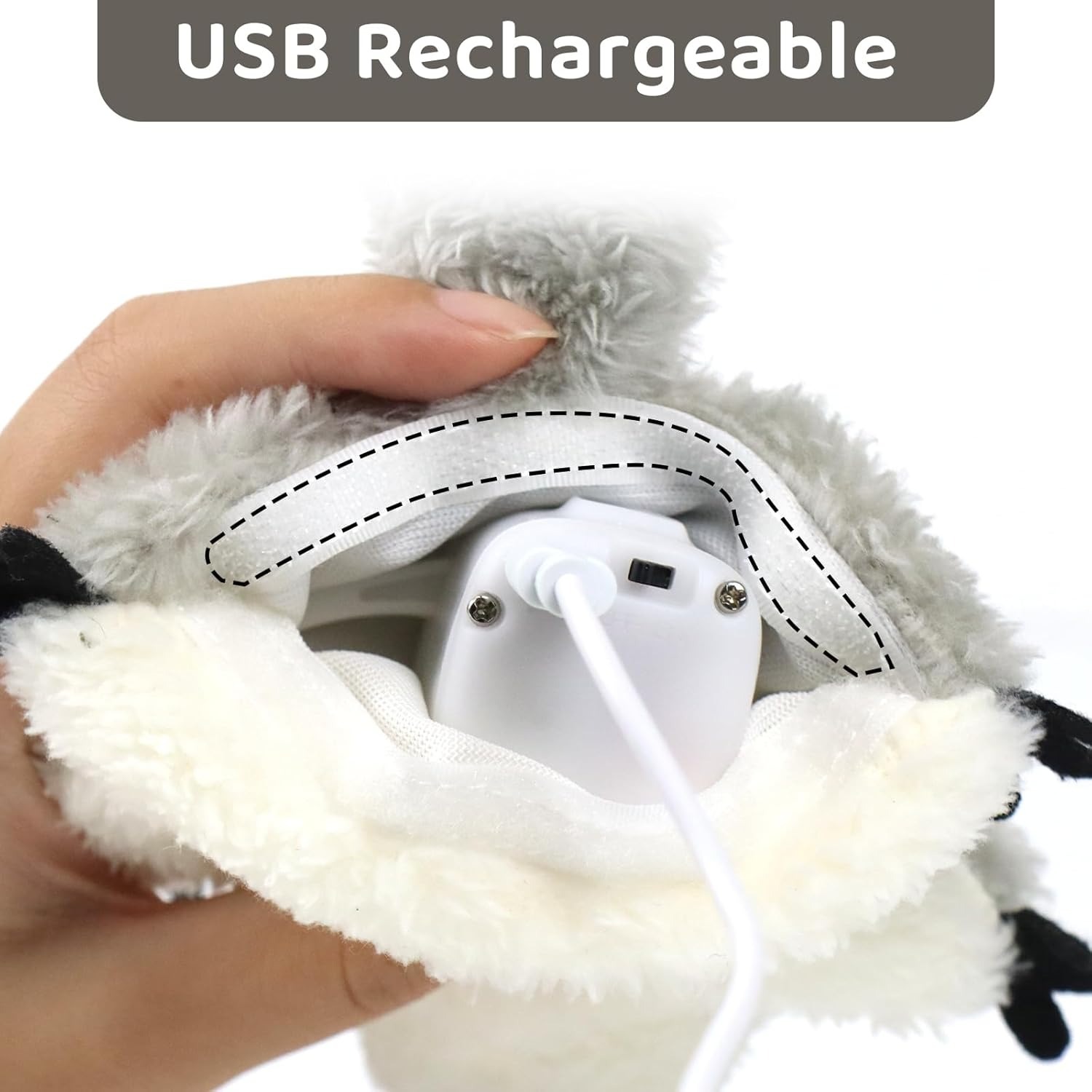 Pet Toys Cat Catnip Toys Flapping Squirrel, Rechargeable Touch Activated Kitten Toys, Lifelike Interactive Cats Toy Indoor - Image 2